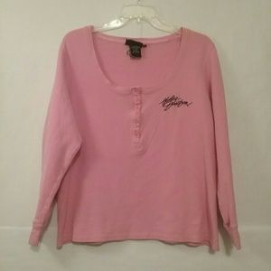 Harley-Davidson Tops - Harley Davidson thermal henley Pink 1W Harley-Davidson Tops - Harley Davidson thermal henley Pink 1W